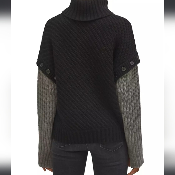 Equipment Aluine Layered Wool-Blend Turtleneck Sweater - Picture 10 of 14
